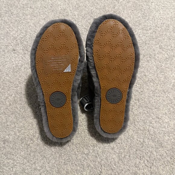 NEVER WORN UGG Fluff Yeah slippers Gray - Picture 4 of 4